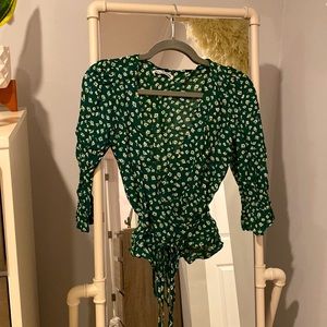 Reformation Printed Blouse